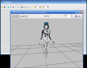 GlsViewer MD2 screen