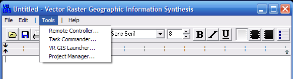 VR GIS Menu